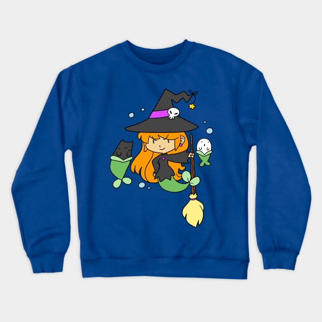 Mermaid Witch Crewneck Sweatshirt by saradaboru